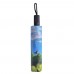 Landscape Painting Kite and Girl Folding UV Protection Umbrella Outdoor Sunshade