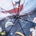 Cat and Fish Catoon Print Anti UV Folding Umbrella Outdoor Sunshade