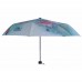 Lotus Flower and Fish Catoon Print Anti UV Folding Umbrella Outdoor Sunshade