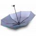 Lotus Flower and Fish Catoon Print Anti UV Folding Umbrella Outdoor Sunshade