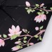 Creative Magnolia Flower Print Anti UV Folding Umbrella