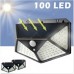 Outdoor 100LED 4 Side Solar Waterproof Garden Light Super Bright Wide Angle Lighting