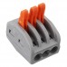 2 / 3 / 5 Holes Spring Conductor Terminal Block Electric Cable Wire Connector 30pcs