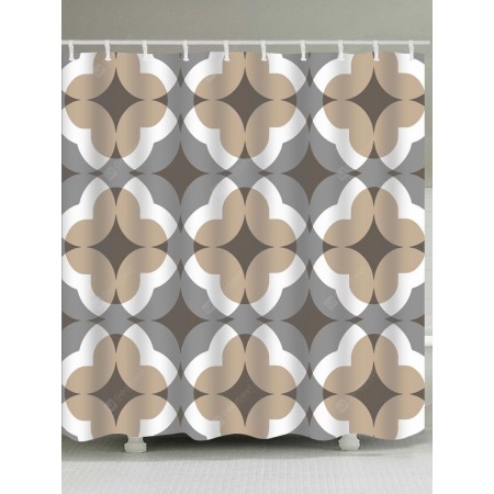 Geometric Print Shower Curtain