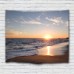 Beach Wave Sunrise Sunset Print Polyester Tapestry