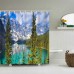 Snow Mountain Lake Print Waterproof Shower Curtain