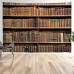 Vintage Bookshelf Digital Printing Tapestry