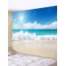 Beach Wave Print Tapestry Wall Hanging Art Decoration