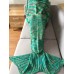 Fashion Crochet Knitted Super Soft Mermaid Tail Shape Blanket For Adult