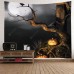 Wall Hanging Art Decor Halloween Moon Tree Print Tapestry