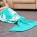 Cartoon Warm Knitted Mermaid Blanket for Kids