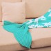 Cartoon Warm Knitted Mermaid Blanket for Kids