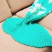 Cartoon Warm Knitted Mermaid Blanket for Kids