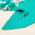 Cartoon Warm Knitted Mermaid Blanket for Kids