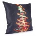 Colorful Lighting Christmas Tree Pattern Decorative Pillow Case