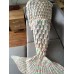 Chic Quality Fish Scale Shape Mermaid Tail Design Knitting Blanket for Adult