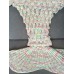 Chic Quality Fish Scale Shape Mermaid Tail Design Knitting Blanket for Adult