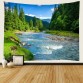 Forest Stream Fresh Landscape Pattern 3D Digital Printing Tapestry Water-resistant