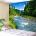 Forest Stream Fresh Landscape Pattern 3D Digital Printing Tapestry Water-resistant