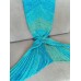 Crochet Stripe Pattern Mermaid Tail Shape Blanket