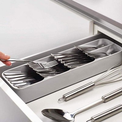 Kitchen Drawer Organizer Tray Rack Spoon Fork Cutlery Separation Storage Box Space Saving Organizer