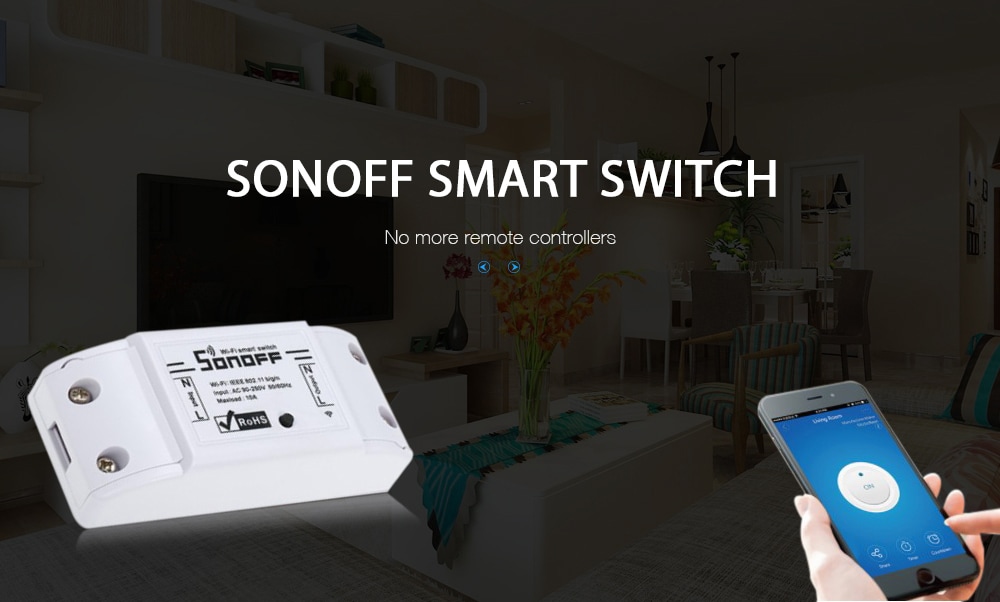 Sonoff Easy Micro-connection Remote WiFi Timer Switch Smart Voice Control Home Modification Parts - Milk White