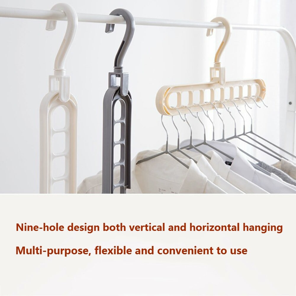 Multifunction Clothes Drying Rack Storage Hanger for Wardrobe Outdoor Balcony- Light Gray