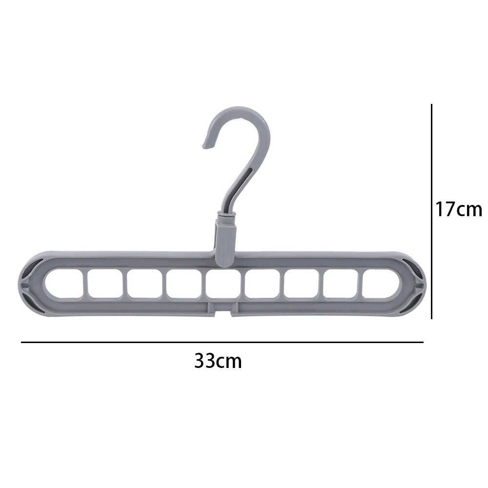 Multifunction Clothes Drying Rack Storage Hanger for Wardrobe Outdoor Balcony- Light Gray